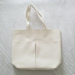 Large white tote bag